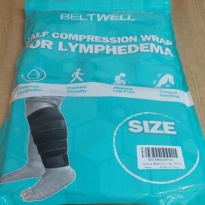 beltwell Black Calf Compression Wrap for Lymphedema Size xl-tall New